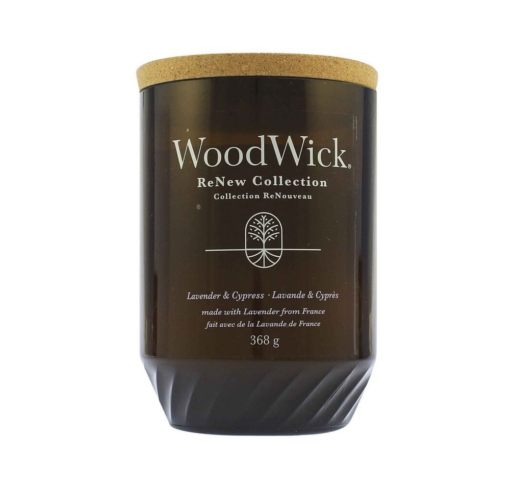 Woodwick Duftkerze ReNew Lavendel & Zypresse Kerze groß 368 g von Woodwick