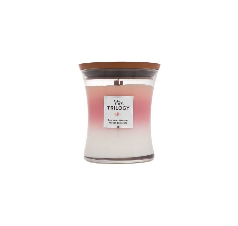 Woodwick Duftkerze Trilogy Blooming Orchard Duftkerze mit Docht 275 g von Woodwick