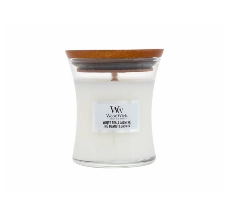 Woodwick Duftkerze White Tea & Jasmine Duftkerze 85 g von Woodwick