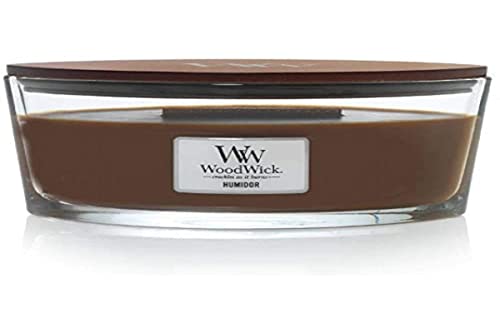 Woodwick Scented Candle Ellipse Duftkerze, Duft: Humidor von WoodWick