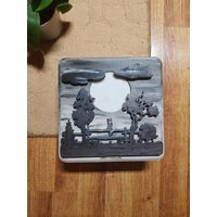 Katze Lichtabdeckung Lichtkasten Mondlicht Stimmungslicht Nachtlampe Nachtlicht Katzen Natur von WoodworkFromFinland