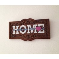Home Is Where The Heart Is - Handbemalte Holztafel - 18017 Home Is Where The Heart Is - Handbemalte Holztafel - 18017 von WoodworkingByMikeB