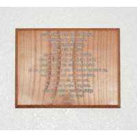 Vaterunser - Handbemalte Holzplakette 11003 Massivholz Vaterunser - Handbemalte Holzplakette 11003 Massivholz von WoodworkingByMikeB