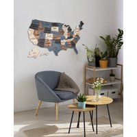 Holz Usa Karte Wohnung Dekor 5. Jahrestag Geschenk, Us Reise Über Bett Dekor, Push Pin Klassenzimmer Wandkunst Holz Usa Karte Wohnung Dekor 5. Jahrestag Geschenk, Us Reise Über Bett Dekor, Push Pin Klassenzimmer Wandkunst von WoodyWoodUA