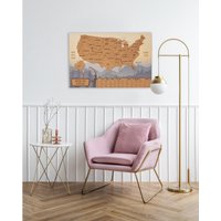 National Park Pinnwand Karte Wohnung Dekor, Usa Reisekarte Geschenk Zum 5 von WoodyWoodUA