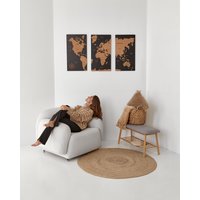 Push Pin Weltkarte Wand Kunst Über Dem Bett Dekor, Große Welt Holz Karte Wohnung Dekor Reise Geschenke, 3 Stück Paare Geschenk von WoodyWoodUA