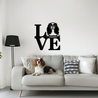 Cavalier King Charles Spaniel Haustierportrait Holz Wandkunst. Wandschild „König Hund" Aus Holz. Individuelles Cavalier-Hunde-Mama-Geschenk von WoodyardStore