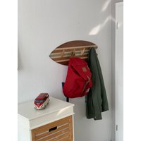 Surfbrett Wandgarderobe, Kleiderhaken, Garderobenleiste, Surf Haken, Handtuch Halter, Dekoration, Finne, Komplett Set Woodybalance Surfbrett Wandgarderobe, Kleiderhaken, Garderobenleiste, Surf Haken, Handtuch Halter, Dekoration, Finne, Komplett Set Woodybalance von Woodybalance