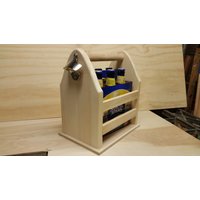 Bier Caddy Mit Flaschenöffner von WoodysWork