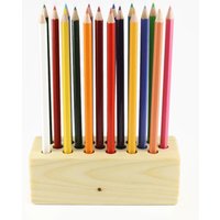 Holz-Bleistift-Halter | Stifthalter Holz Schreibtisch Dekor Holz-Dekor Büro Veranstalter Bleistift-Lagerung Schreibtischaufbewahrung von WoofWoofWood
