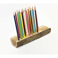 Holz-Bleistifthalter | Office-Organisator Stifthalter Tischdekoration Aus Holz Schreibtischzubehör Schreibtisch-Organisator von WoofWoofWood