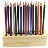 Stiftehalter Aus Holz | Stifthalter Schreibtisch Dekor Holzdekor Büroorganizer Stifteaufbewahrung Schreibtischaufbewahrung von WoofWoofWood