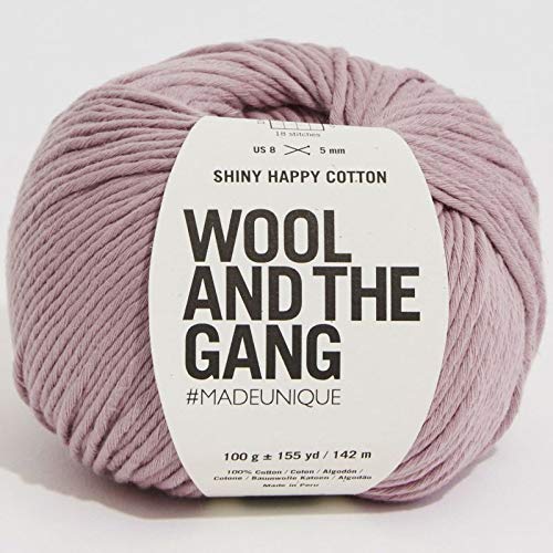 Wool and the Gang Shiny Happy Cotton 152 Mellow Mauve von Wool and the Gang