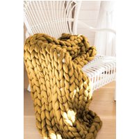 Gestrickte Decke Aus 100% Merino Wolle, Dicke Und Weiche Grobstrick Decke, Runde Einweihungsparty Geschenk von WoolArtDesign