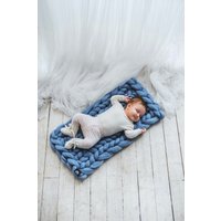 Grobstrick Decke, Baby Neugeborenen Decke Prop, Gestrickte Fotografie, Muttertagsgeschenk von WoolArtDesign