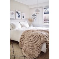 Grobstrick Decke, Chunky Wurf Wurfdecke, Wolldecke, Muttertagsgeschenk von WoolArtDesign