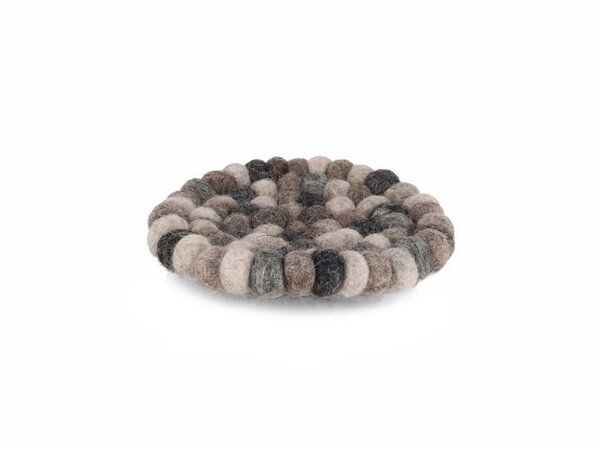 WoolFit handgefilzte Untersetzer für Getränke aus Filzkugeln von WoolFit