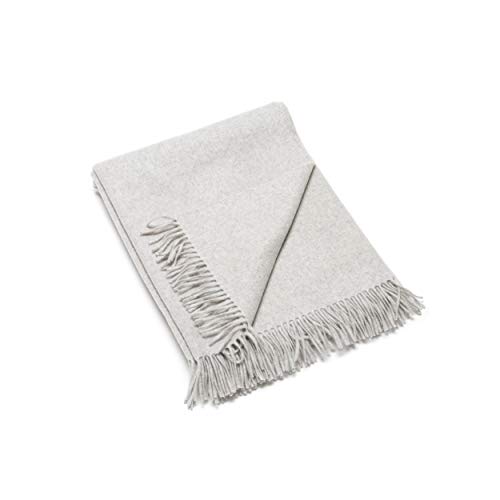 WoolMe Silver Kaschmir Decke Everest, 130 x 180 cm von WoolMe