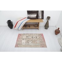 Handgemachter Teppich 70x30, Handgeknüpfter Teppich, Wollteppich von WoolRugsTR