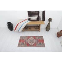 Kleiner Oushak Teppich, Handgeknüpfter Teppich von WoolRugsTR
