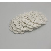 Gehäkeltes Untersetzer-Set, Sechs Gehäkelte Deckchen, Handgehäkelte Untersetzer, Set Aus 6 Stück von WoolandCardsCrafts