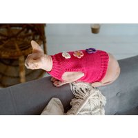 Katzenweste Sphynx Katzenkleidung Handgestrickte Merinowolle Baumwolle Katzenweste Sphynx Katzenkleidung Handgestrickte Merinowolle Baumwolle von WoolenWoolShop