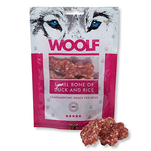 Woolf Kleine Knochen mit Ente und Reis/small Bone of Duck and Rice (10 x 100g) von Woolf