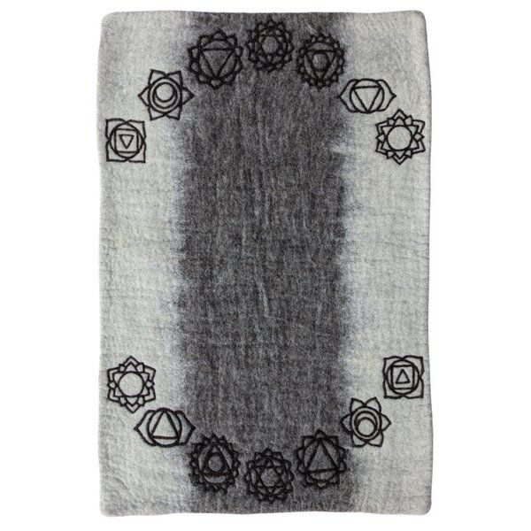 Wooliie Chakra - Handgefertigte Wollmatte von Wooliie