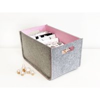 stabile Aufbewahrungsbox/Filzkorb 13x13x13 Passend Für Ikea Expedit Und Kallax Regal Aufbewahrungskorb in Wunschgröße Möglich von WoollyClouds