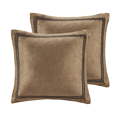 Woolrich Pillow Sham Only Euro-Kissenbezug, Polyester-Mischung, bark, 26" x 26" von WOOLRICH