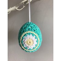 Gänseblümchen Verziert Osterei von WoolyFlamingo