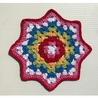 Handgemachte Häkeln Oma Stern Mandala/Doily/Tablecentre/Ck Farben/Shabby Chic von WoolyFlamingo