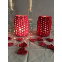 Romantisch-Valentines-Häkeln-Tee Leicht Halter-Mit Häkeln-Herz-Form-Tisch-Konfetti Romantisch-Valentines-Häkeln-Tee Leicht Halter-Mit Häkeln-Herz-Form-Tisch-Konfetti von WoolyFlamingo