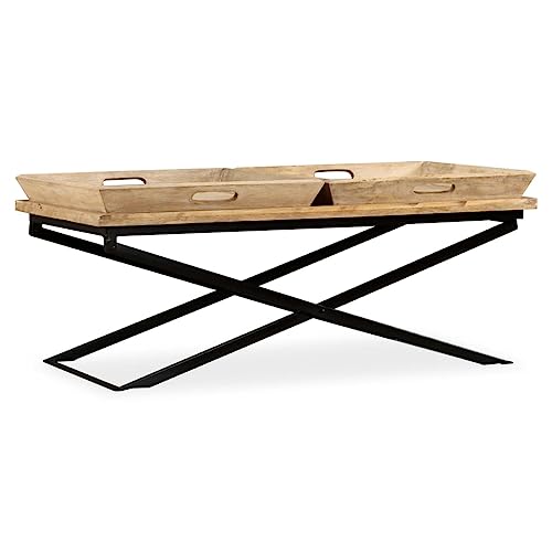 Couchtisch Mangoholz Massiv 110 x 55 x 42 cm Wohnzimmertisch Couchtisch von Woonisher