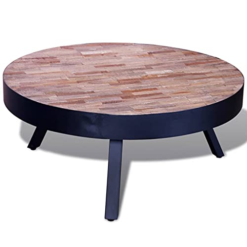 Couchtisch Rund Altholz Teak couchtisch Wohnzimmer Kleiner gartentisch Garten Couchtisch Rund Altholz Teak couchtisch Wohnzimmer Kleiner gartentisch Garten von Woonisher