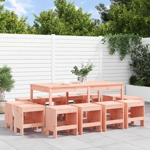 Woonisher 13-TLG. Garten-Essgruppe Massivholz Douglasie Rattan gartenmöbel Set Woonisher 13-TLG. Garten-Essgruppe Massivholz Douglasie Rattan gartenmöbel Set von Woonisher