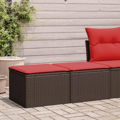 Woonisher 2-TLG. Garten-Sofagarnitur mit Kissen Braun Poly Rattan Akazie Rattan gartenmöbel Set Woonisher 2-TLG. Garten-Sofagarnitur mit Kissen Braun Poly Rattan Akazie Rattan gartenmöbel Set von Woonisher