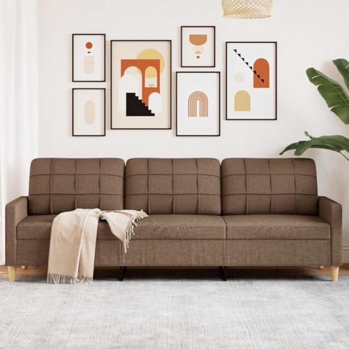 Woonisher 3-Sitzer-Sofa Braun 210 cm Stoff von Woonisher