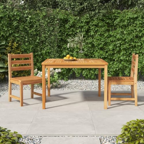 Woonisher 3-TLG. Garten-Essgruppe Massivholz Teak Rattan gartenmöbel Set Woonisher 3-TLG. Garten-Essgruppe Massivholz Teak Rattan gartenmöbel Set von Woonisher