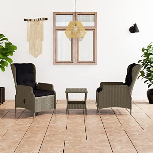 Woonisher 3-TLG. Garten-Lounge-Set mit Auflagen Poly Rattan Braun Rattan gartenmöbel Set Woonisher 3-TLG. Garten-Lounge-Set mit Auflagen Poly Rattan Braun Rattan gartenmöbel Set von Woonisher