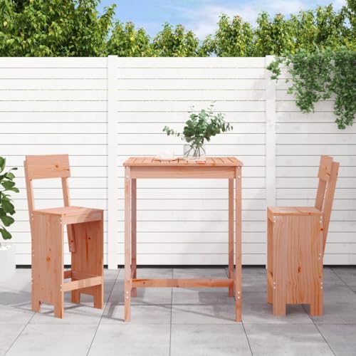 Woonisher 3-TLG. Gartenbar-Set Massivholz Douglasie Rattan gartenmöbel Set Woonisher 3-TLG. Gartenbar-Set Massivholz Douglasie Rattan gartenmöbel Set von Woonisher