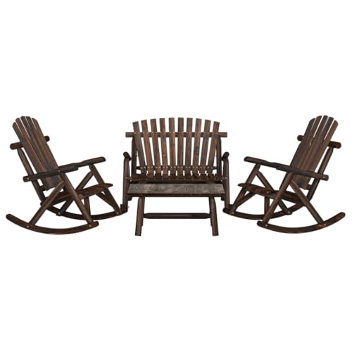Woonisher 4-TLG. Garten-Lounge-Set Massivholz Fichte Rattan gartenmöbel Set Woonisher 4-TLG. Garten-Lounge-Set Massivholz Fichte Rattan gartenmöbel Set von Woonisher