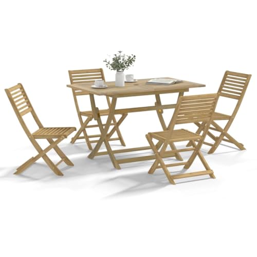 Woonisher 5-TLG. Garten-Essgruppe Massivholz Akazie Rattan gartenmöbel Set Woonisher 5-TLG. Garten-Essgruppe Massivholz Akazie Rattan gartenmöbel Set von Woonisher