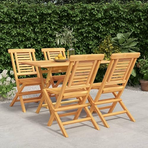 Woonisher 5-TLG. Garten-Essgruppe Massivholz Teak Rattan gartenmöbel Set Woonisher 5-TLG. Garten-Essgruppe Massivholz Teak Rattan gartenmöbel Set von Woonisher