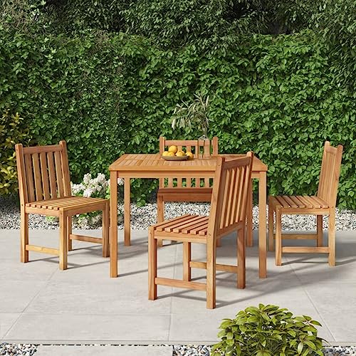 Woonisher 5-TLG. Garten-Essgruppe Massivholz Teak Rattan gartenmöbel Set Woonisher 5-TLG. Garten-Essgruppe Massivholz Teak Rattan gartenmöbel Set von Woonisher