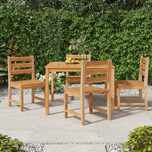 Woonisher 5-TLG. Garten-Essgruppe Massivholz Teak Rattan gartenmöbel Set von Woonisher