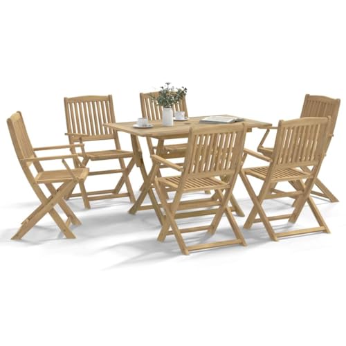 Woonisher 7-TLG. Garten-Essgruppe Massivholz Akazie Rattan gartenmöbel Set Woonisher 7-TLG. Garten-Essgruppe Massivholz Akazie Rattan gartenmöbel Set von Woonisher