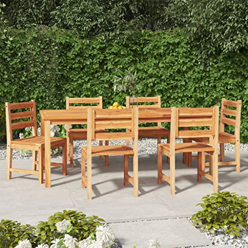 Woonisher 7-TLG. Garten-Essgruppe Massivholz Teak Rattan gartenmöbel Set Woonisher 7-TLG. Garten-Essgruppe Massivholz Teak Rattan gartenmöbel Set von Woonisher