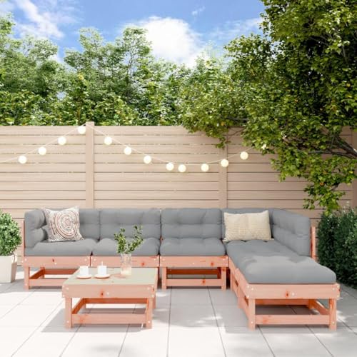 Woonisher 7-TLG. Garten-Lounge-Set mit Kissen Massivholz Douglasie Rattan gartenmöbel Set Woonisher 7-TLG. Garten-Lounge-Set mit Kissen Massivholz Douglasie Rattan gartenmöbel Set von Woonisher