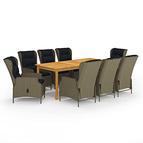 Woonisher 9-TLG. Garten-Essgruppe Braun Rattan gartenmöbel Set Woonisher 9-TLG. Garten-Essgruppe Braun Rattan gartenmöbel Set von Woonisher